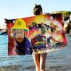 British Animated F-Fireman Sam Beach Towel Colorful Bath Towels For Girl Quick Dry Custom Sand Free Beach Yoga Spa Gym Pool