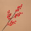 Red Fruit Golden Berry Chinese New Year Spring Festival Home Decoration Simulation Flower Golden Eucalyptus Leaf Small Fan Leaf