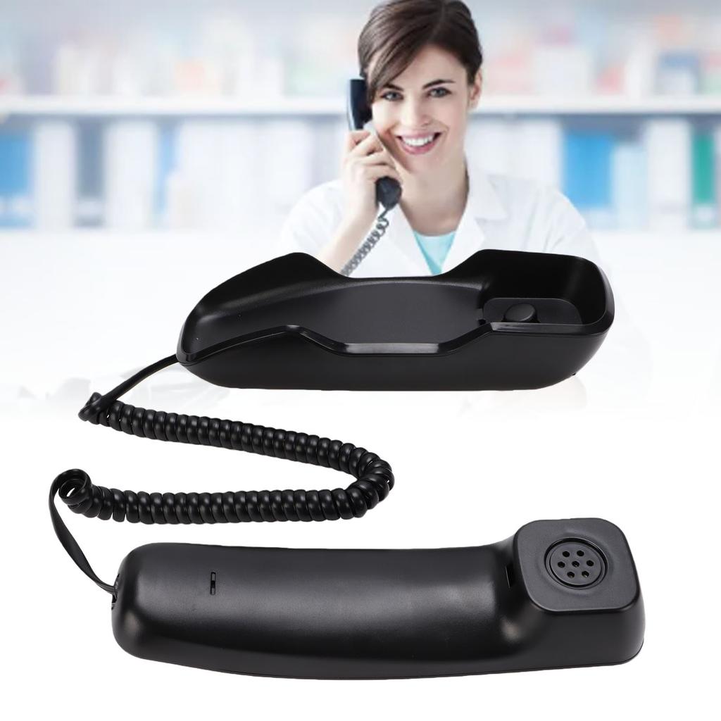 Telefone Básico com Fio Montável na Parede Estilo Retrô Fino Telefone Fixo de Parede com Suporte DTMF para Identificador de Chamadas Portátil para Casa Hotel