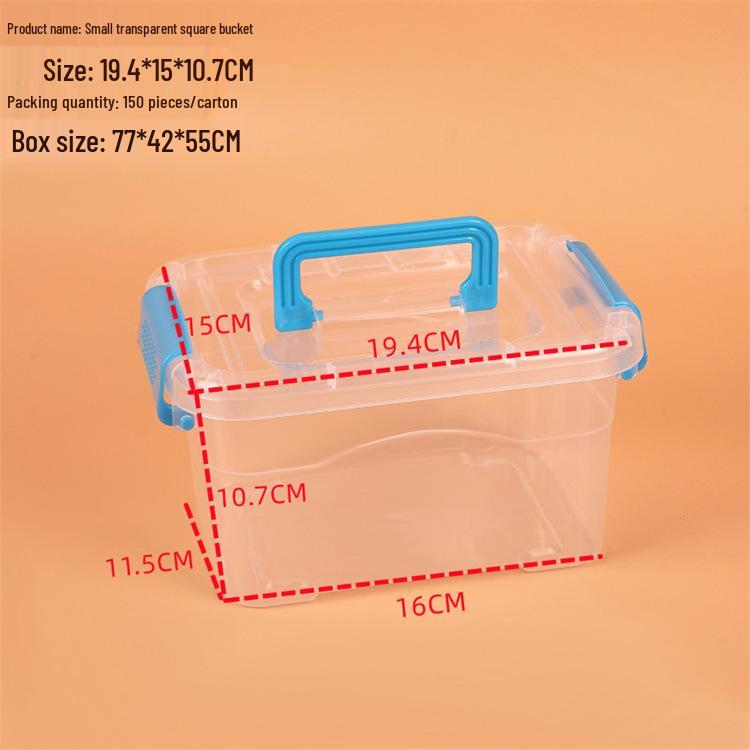 Przezroczyste Przenośne Pudełko do Przechowywania na Przekąski, Zabawki i do Użytku w Samochodzie