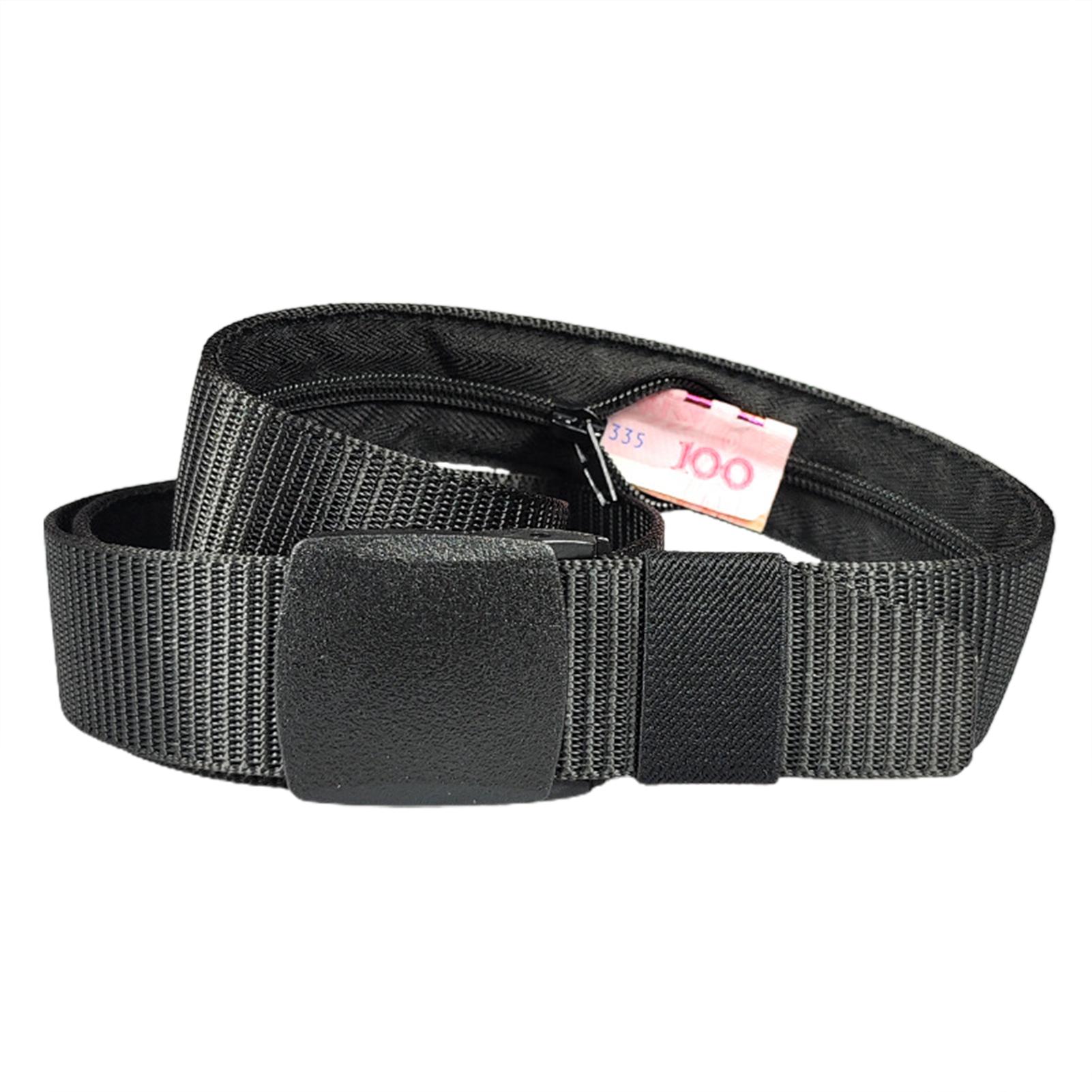 

Zipper Money Wallet Belt For Men Anti-theft Cash Belt Width 3.8cm Women Casual Zipper Wallet Belt Hidden Pocket Waistbelt чорний