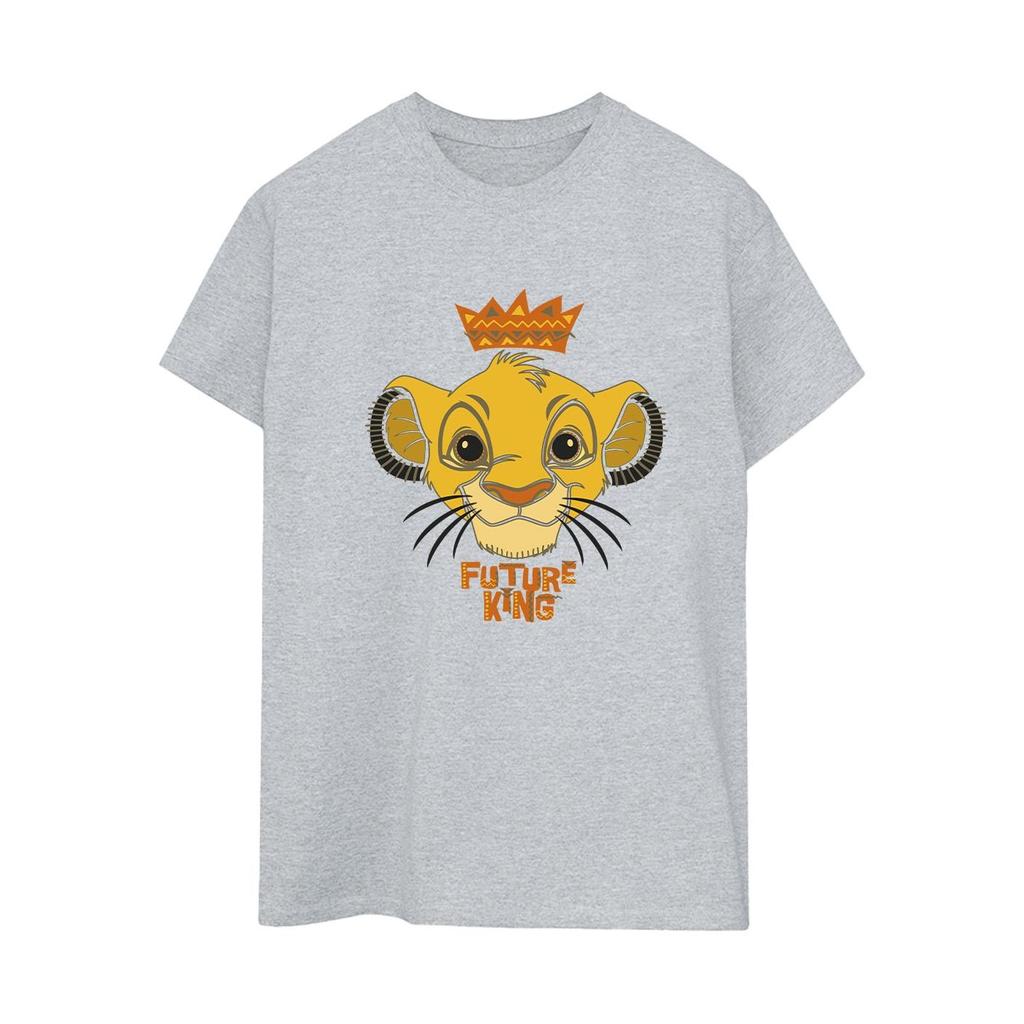 Disney Damen/Damen „The Lion King Future King“-Boyfriend-T-Shirt aus Baumwolle