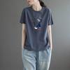 Plus Size Women's Short Sleeve T-Shirt Summer Loose Tshirts Oversized Casual Korean Style Printed Tops