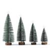 Glowing Flocked Cedar Desktop Christmas Tree Ornament