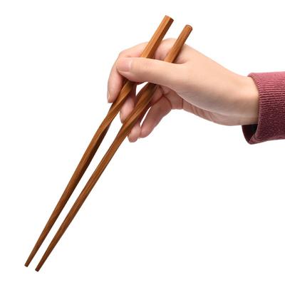 5 Pairs Chopsticks Non-slip High-temperature Resistant Natural Bamboo Wood Carbonized Twist