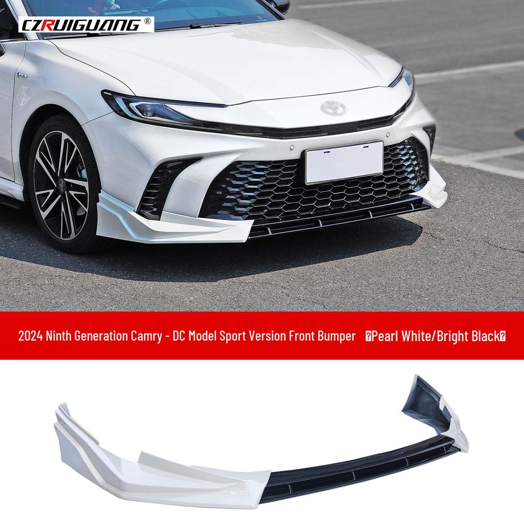 Fits '24-'25 Camry DC Model: Front Bumper Lip Kit, Side Skirts, Rear Spoiler, Top Spoiler, Rear Bumper Protectors.