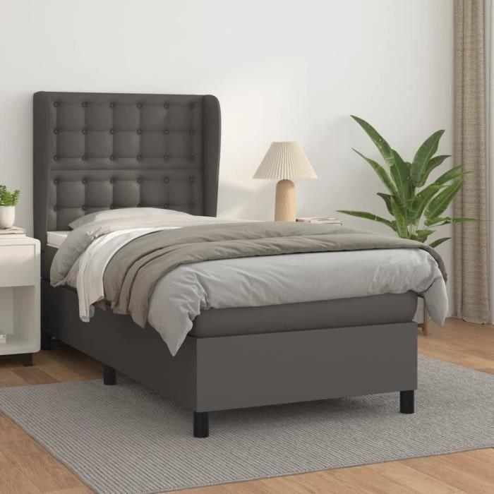 3141443 vidaXL Divan Bed and Mattress Light Grey 200x200cm Velvet