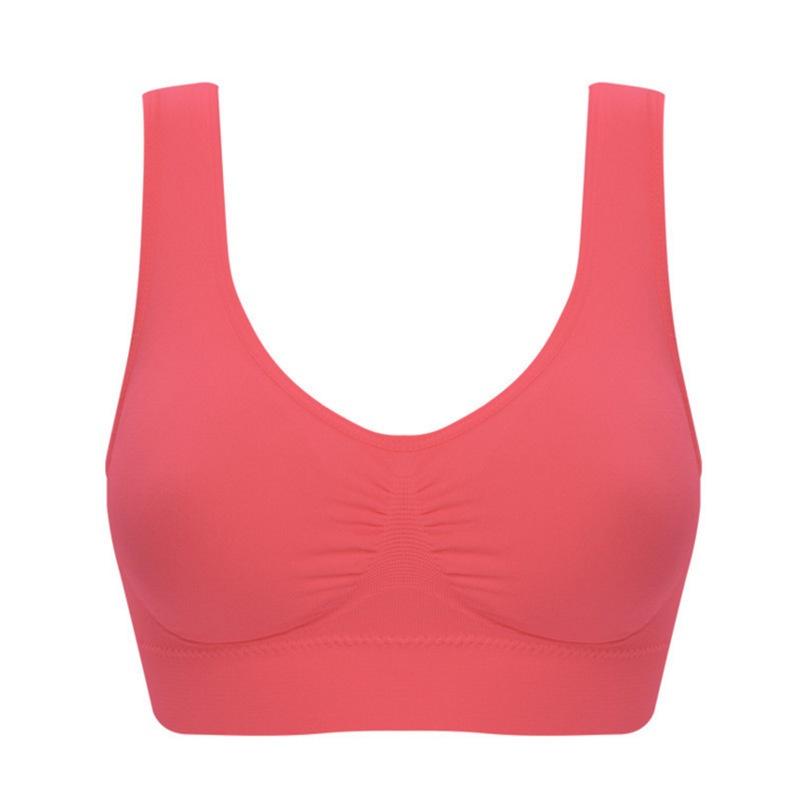 Pure Women Color Plus Size Ultrathin Large Bra Sports Bra Full Bra Tops Cup