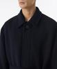 Musinsa Standard Wool Blend Maxi Balmacaan Robe Coat [Navy]