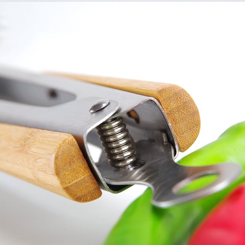 18 Zoll professionelle, extra lange Zange mit Griffen aus Akazienholz, robuste Grillzange