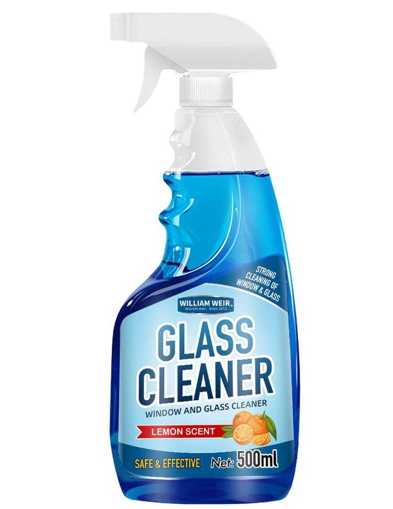500ml Glass Cleaner Glass Oil Film Remover Living Shower Glass Cleaner Spray Powerful Car Bathroom Glass Descaling Solution