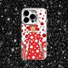 Y-yayoi K-Kusama Art Phone Case For iPhone 16,15,14,13,12,11,Pro,XS,Max,Plus,Mini,SE White Candy Matte Shockproof Cover