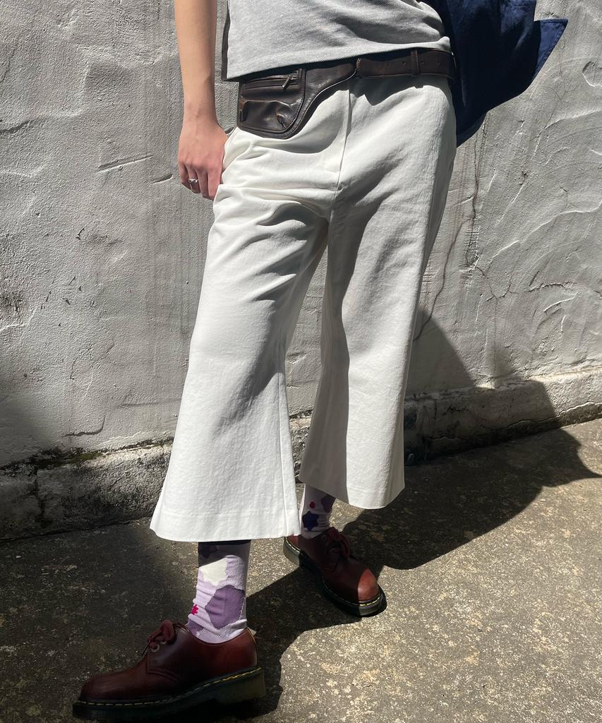 Kikoji Ankle Length Pants Ivory