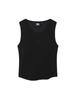 Enbiei Women'S Slim Fit Ribbed Sleeveless Black