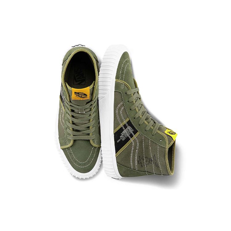 Vans Sk8-Hi Gym Issue World Code Series Unisex Sneakers Green Grape-Leaf Black VN0A5JIUA06