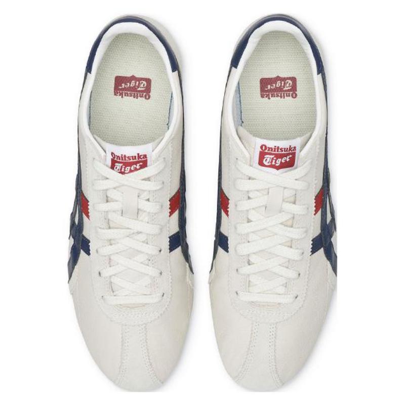 ONITSUKA TIGER Runspark Cushioning, Slip Resistant, And Abrasion Resistant Low Top Running Shoes Unisex Silver White Sneakers 1183B480-9950