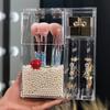 Acrylic Makeup Brush Holder Transparent Beauty Brush Container  Vanity Table