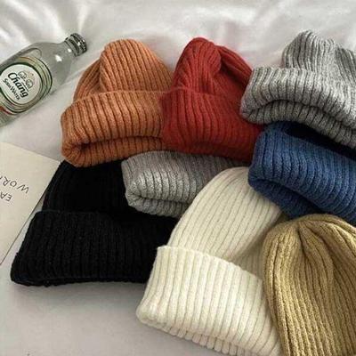 Damska zimowa codzienna moda casualowa dzianinowa czapka beanie Gore-Tex
