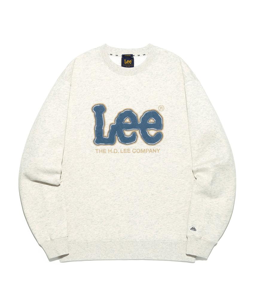 LEE Corduroy Big Twitch Fleece Sweatshirt Oatmeal