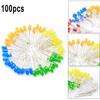 100pcs Super Bright LED 3mm Red/Blue/Green/White/Yellow LED Lighting DIY Bulbs