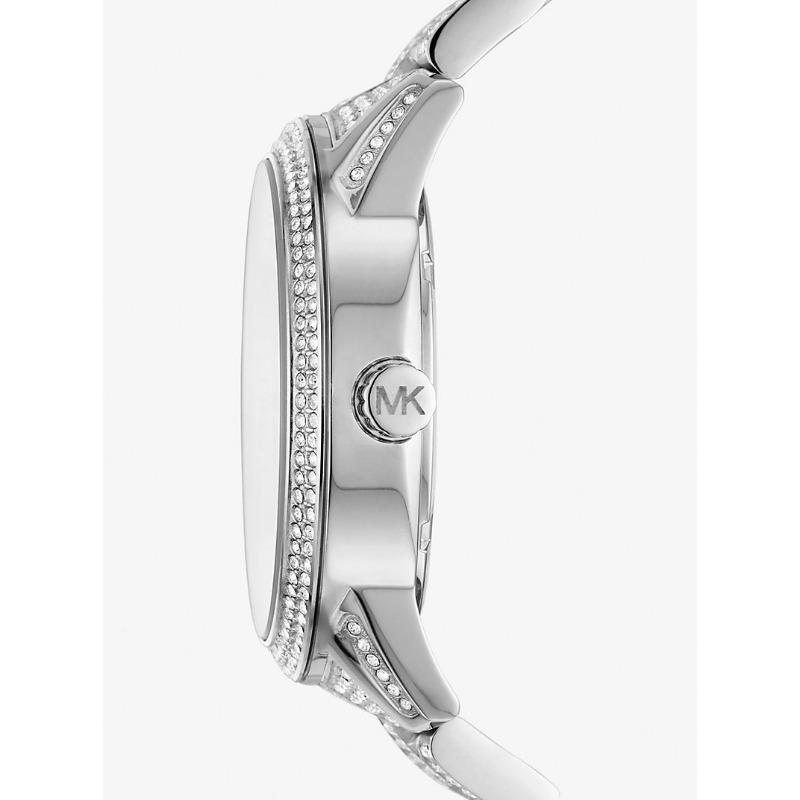 Michael Kors Oversized Brynn Pavé Silver-Tone Watch MK6788