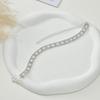 Fashion Shiny Rhinestone Ankle Bracelet Clear Crystal Chain On Leg Anklet For Women Summer Beach Party Jewelry Accessories