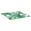 Chair Cushions 2 Pcs Leaf Pattern 40 X 40 X 4 Cm Fabric