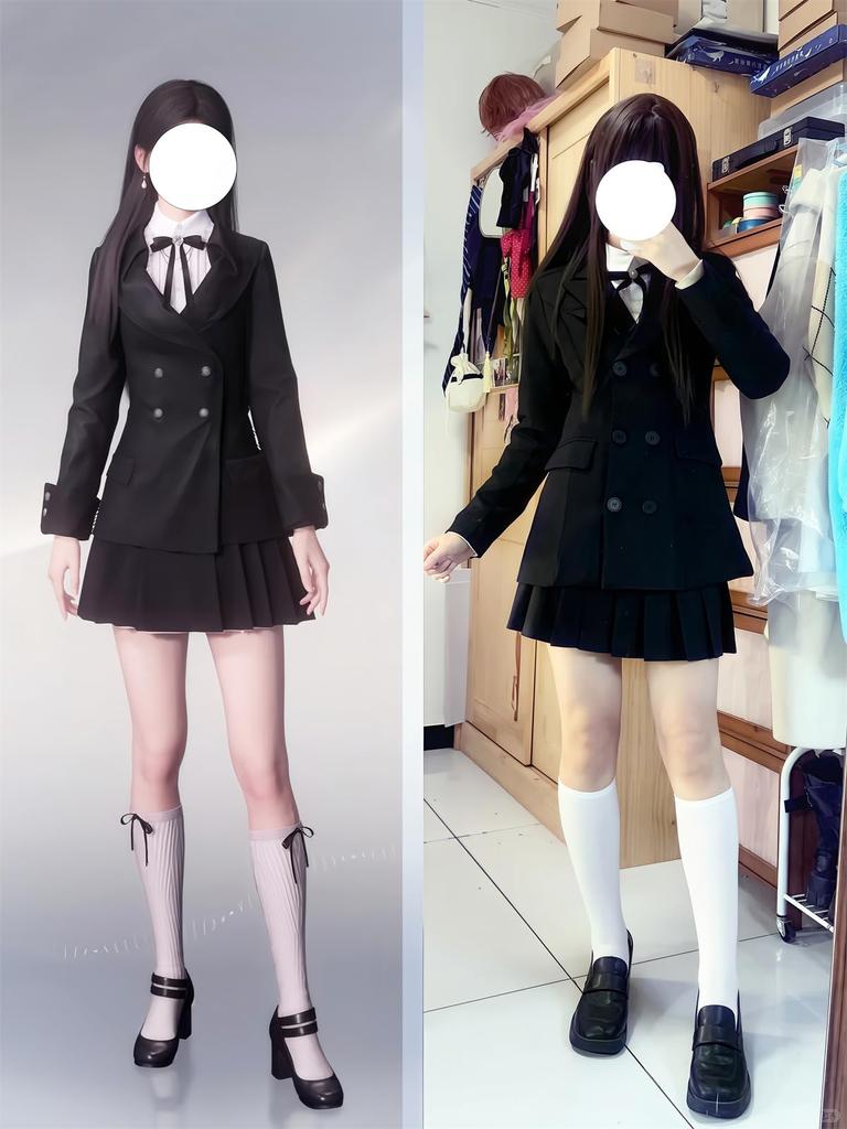 Love and Deep Sky Cosplay Protagonist and Female Protagonist Deep Sky Hunter Love Deep Sky Combat Uniform Popular Game Costume Dream Size [NOKIJP]