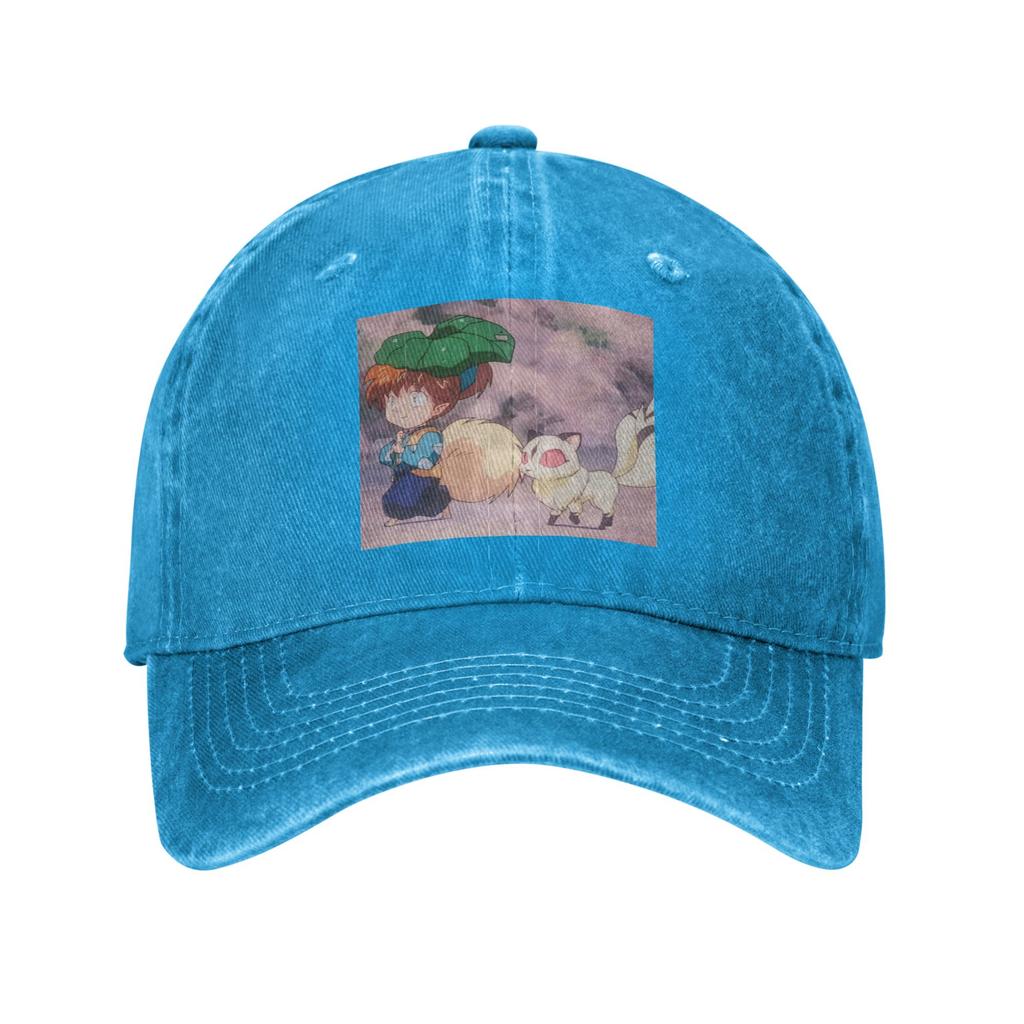 Anime Inuyasha Shippo Jeansstoff Kappe Lässige Baseballkappen Verstellbare Mütze Sommer Unisex Baseballkappen