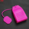JCD Silicone Tea Infuser Bag Reusable Safe Loose Leaf Tea Bags Strainer Filter for Tea Drinker Utensils Random Color