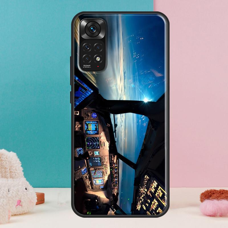 

Aircraft Airplane Fly Travel Case For Xiaomi Redmi Note 13 Pro 14 12 11 9 10 9S 10S 11S 12S Redmi 14C 13C 10C 12C Cover Redmi Note 10S