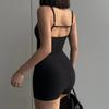 Solid Backless Tank Bodysuit Sexy Hot Camisole Top Jumpsuit Women's Bodycon Summer Black Sleeveless Slim Rompers Y2k Clothing