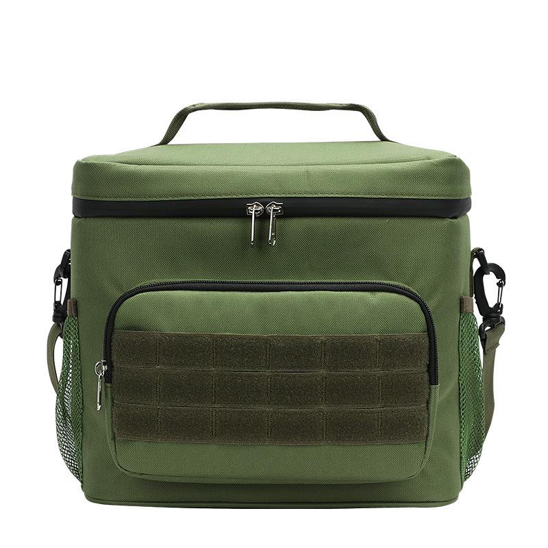 Tactical Lunch Box for Men Work Leak Proof Insulated Durable Beach Thermal Cooler Handbag Camping Picnic Square Pouchs Lightweight to Carry