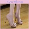 High Heels For Women With Butterfly Knot Design And Round Toe For Daily Wear