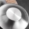 Deepened Design Round Dinner Plates 304 Stainless Steel Steak Plate Set  Tableware For Dining