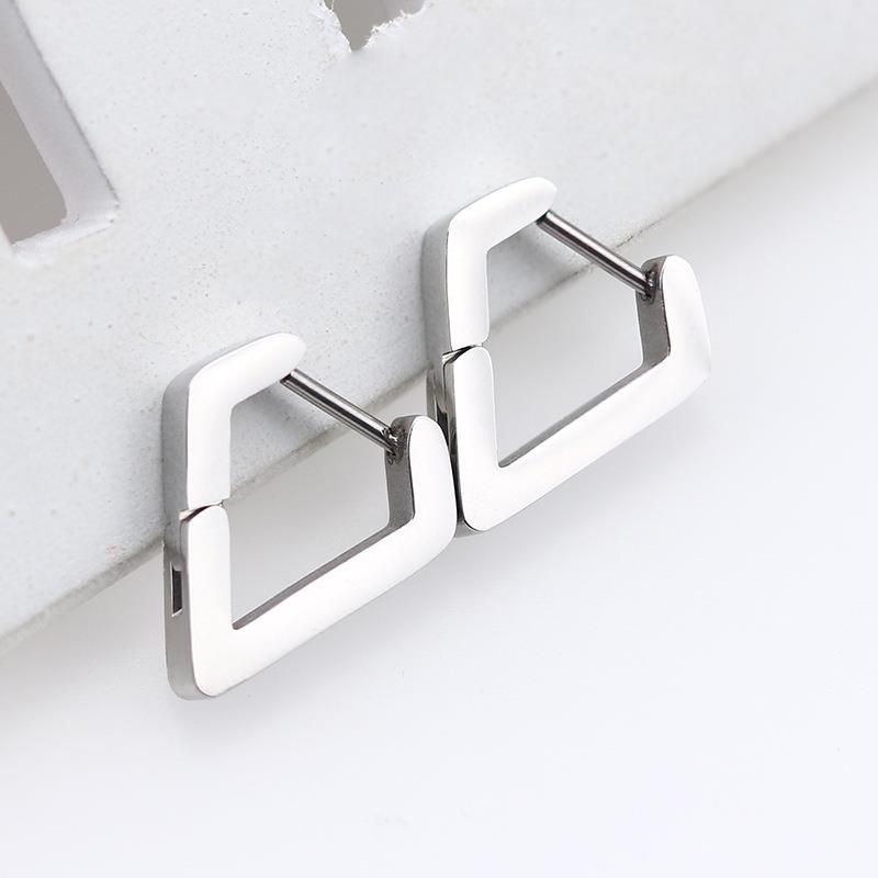 

Серьги, модные геометрические серьги-кольца из нержавеющей стали, геометрические серьги, подарок, вечерние в стиле панк, ювелирные изделия из нержавеющей стали