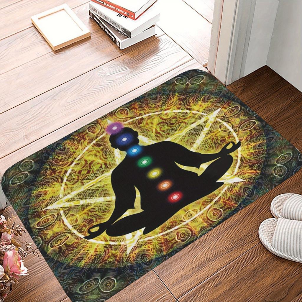 1 Stück Blauer Schleife Muster Küchenteppich Rutschfeste Fußmatte Pop Design Badezimmerteppich Badematte Teppich für Zuhause Spüle Wäscherei Dekoration