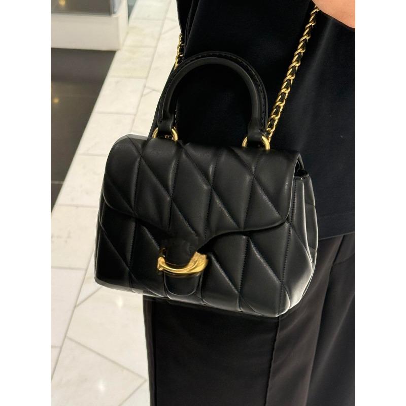 New chain sheepskin single shoulder oblique span handbag