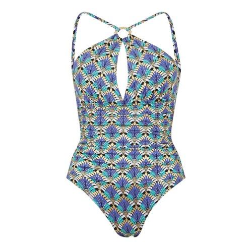 Biba Womens/Ladies High-Neck One Piece Swimsuit