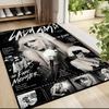 Lady Gaga Fame Monster Era Carpet Rug Soft Washable Anti Slip Home Living Room Sofa Mats Personalized Christmas Rug