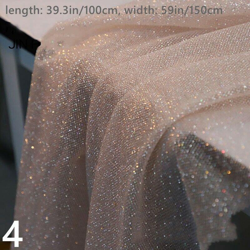 

100x150cm Soft Yarn Tulle Fabric Shiny Glitter Pink Gold Mesh Fabric For Diy Apparel Veil Wedding Site Layout Background Yarn 100x150cm