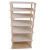 Children's Natural Wood Multi-Layer Storage Rack for Toys and Kindergarten Rooms