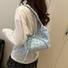 Sweet Bow Ribbon Shoulder Bag French Armpit Bag All Match Underarm Bag  Ladies
