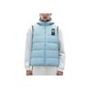 Anta Logo Muster Reißverschluss Kapuze Ärmellose Daunenweste Unisex Westen Blau 172241902-2