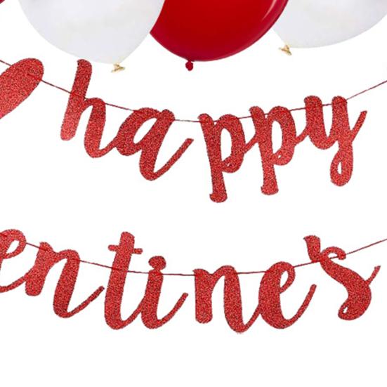 1 sada balónků vzor nápisu Snadná dekorace Láska srdce k sestavení banneru na Valentýna