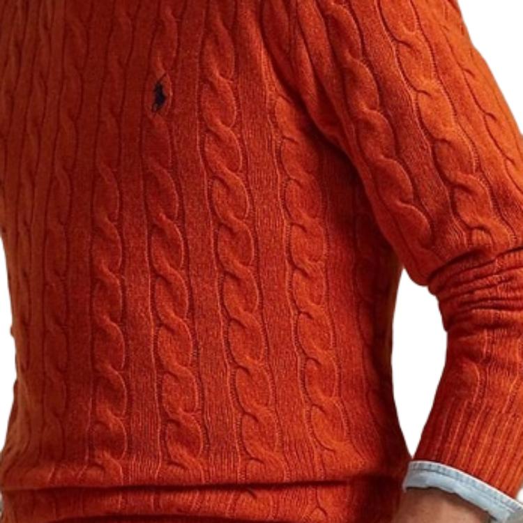 Polo Ralph Lauren Unifarben Logo Jacquard Langarm Strickpullover Herren Pullover MNPOSWE16822409800