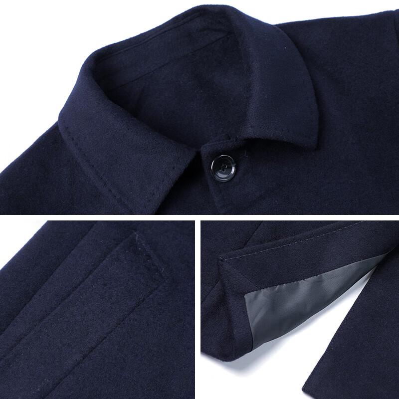 KASAIYE Unisex Professional Wool Blend Mid-length Coat