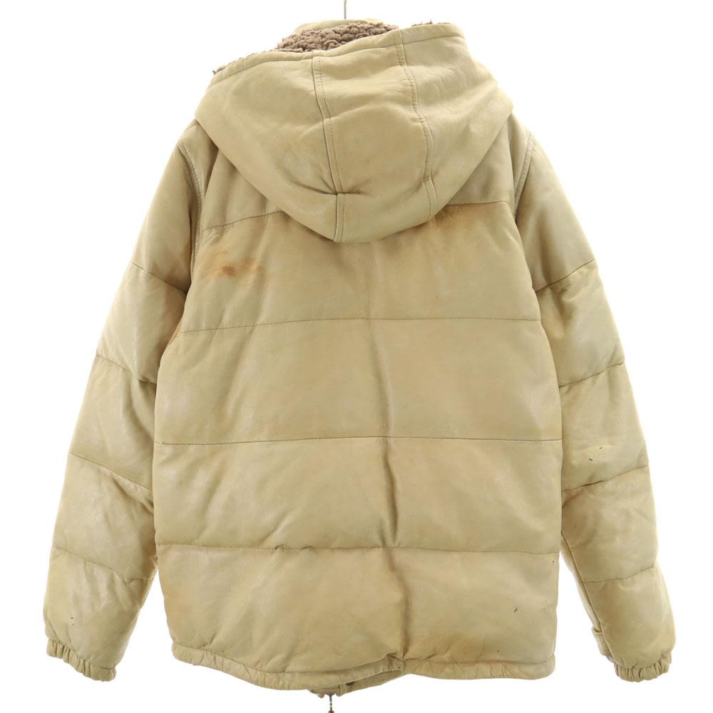 glamb leather Down jacket 3 beige Men's Used