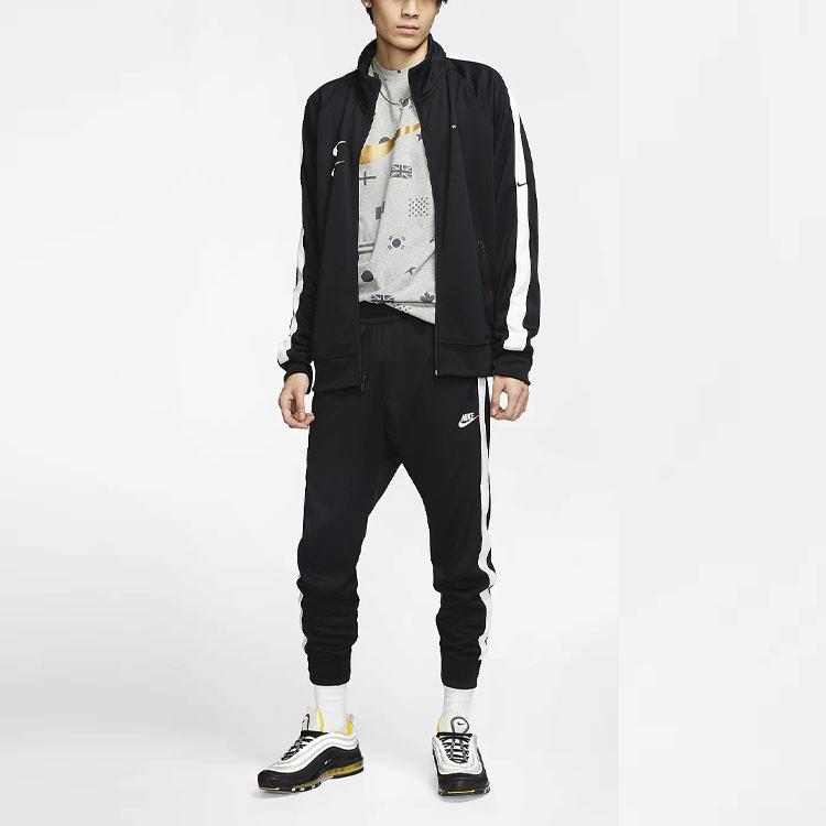 Nike Sportswear Casual Knit Joggers Men Bottoms Black AR2256-013