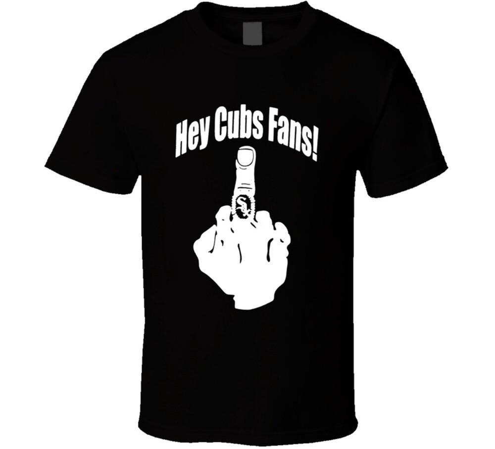 Chicago White Sox T Shirt Hey Cub Fans Up Yours Baseball Sports Fan Funny Parody
